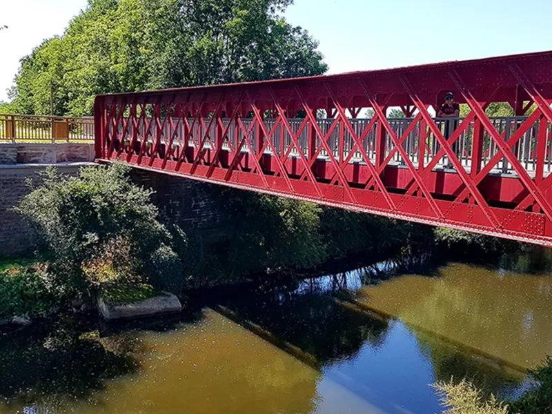 La Véloire sur le pont du Sornin