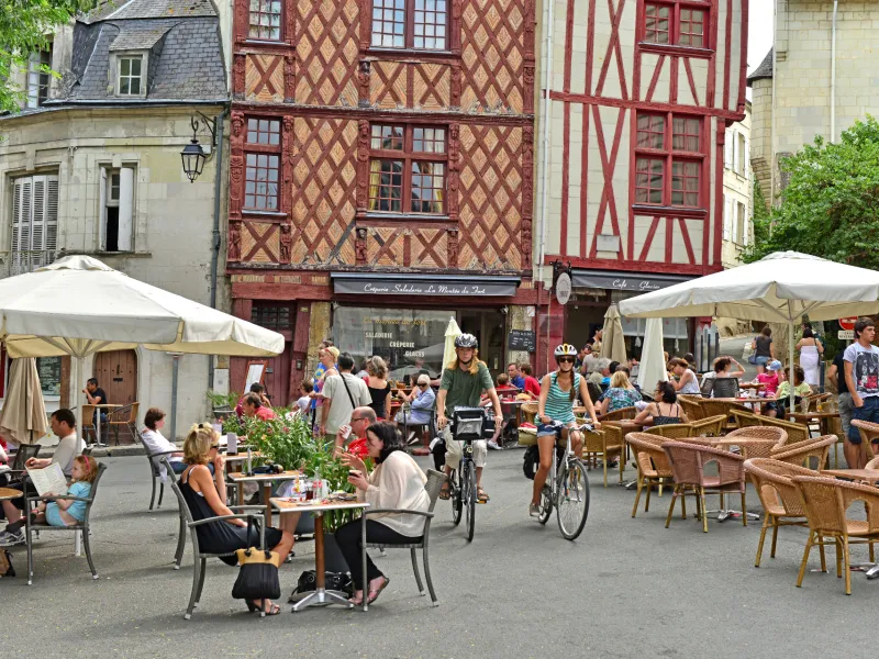 Visite de la ville de Saumur à vélo