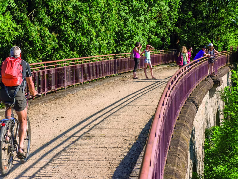 Pont ferroviaire voie verte 