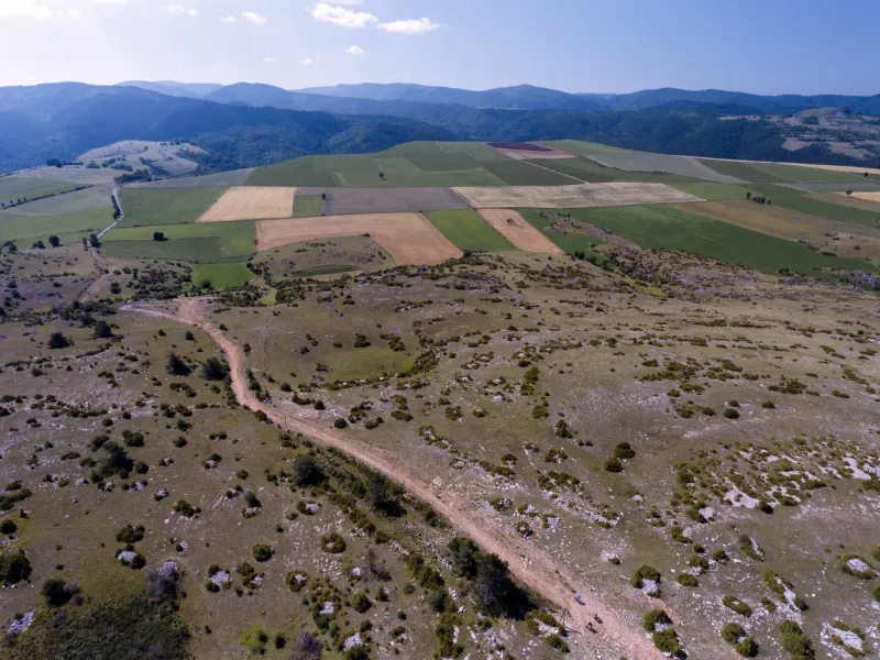 Le Causse Méjean vue d'en haut