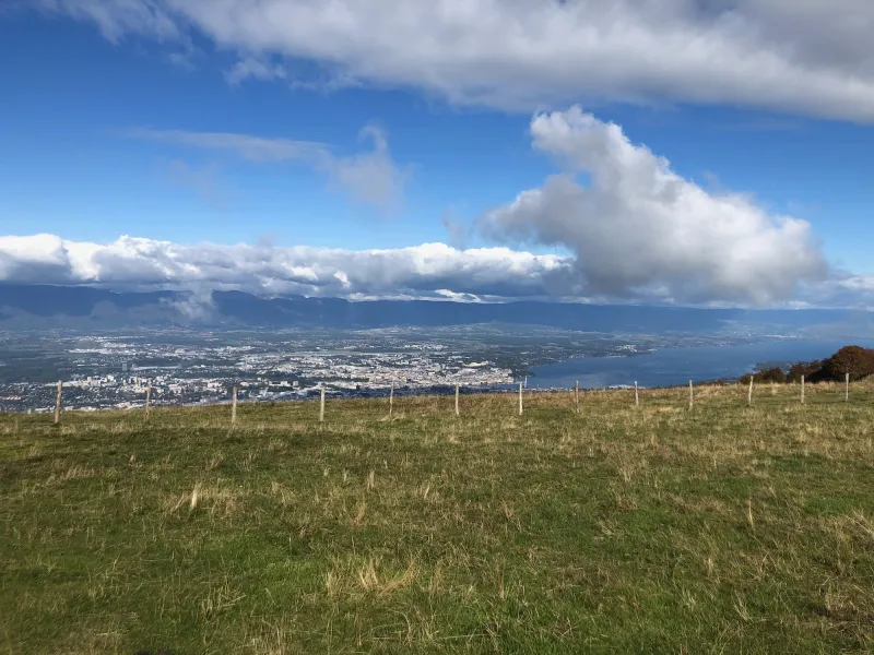 Vue sur le lac Léman depuis le Salève