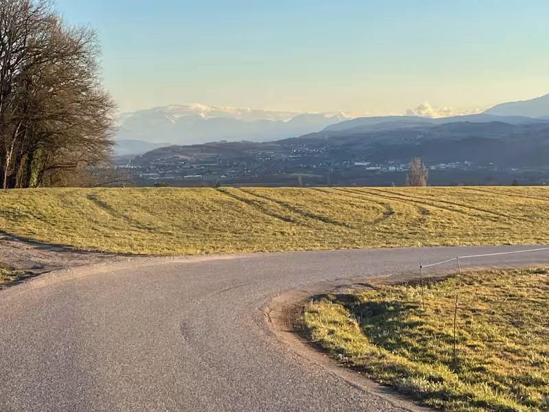 Vue sur les Alpes depuis l'Albannais