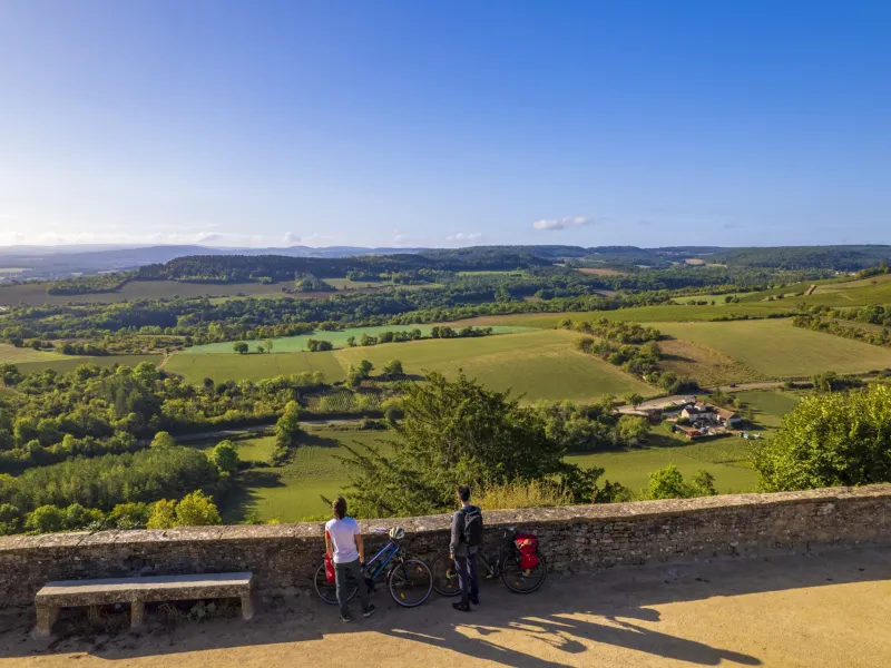 Vue sur le Morvan depuis Vézelay