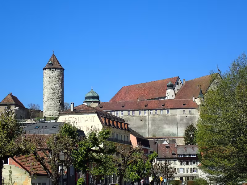 Vue sur Porrentruy en Suisse