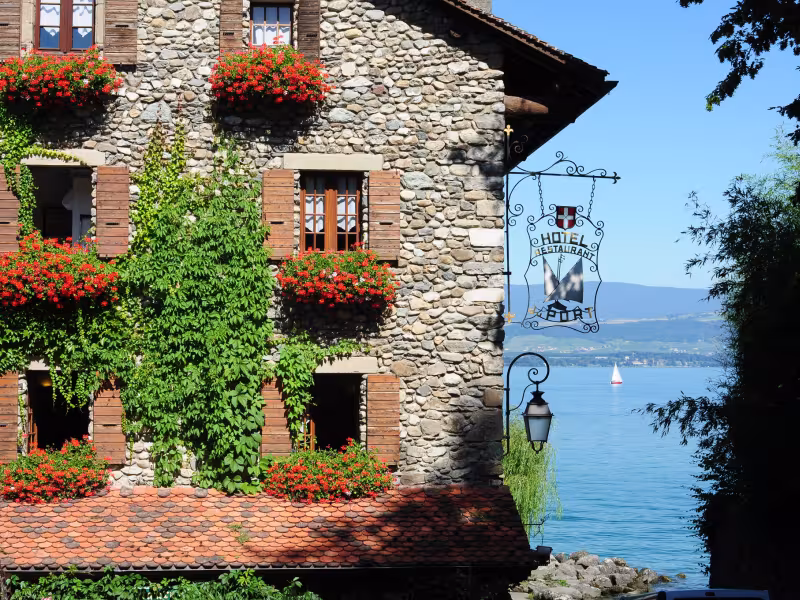 Le village d'Yvoire sur les rives du Léman