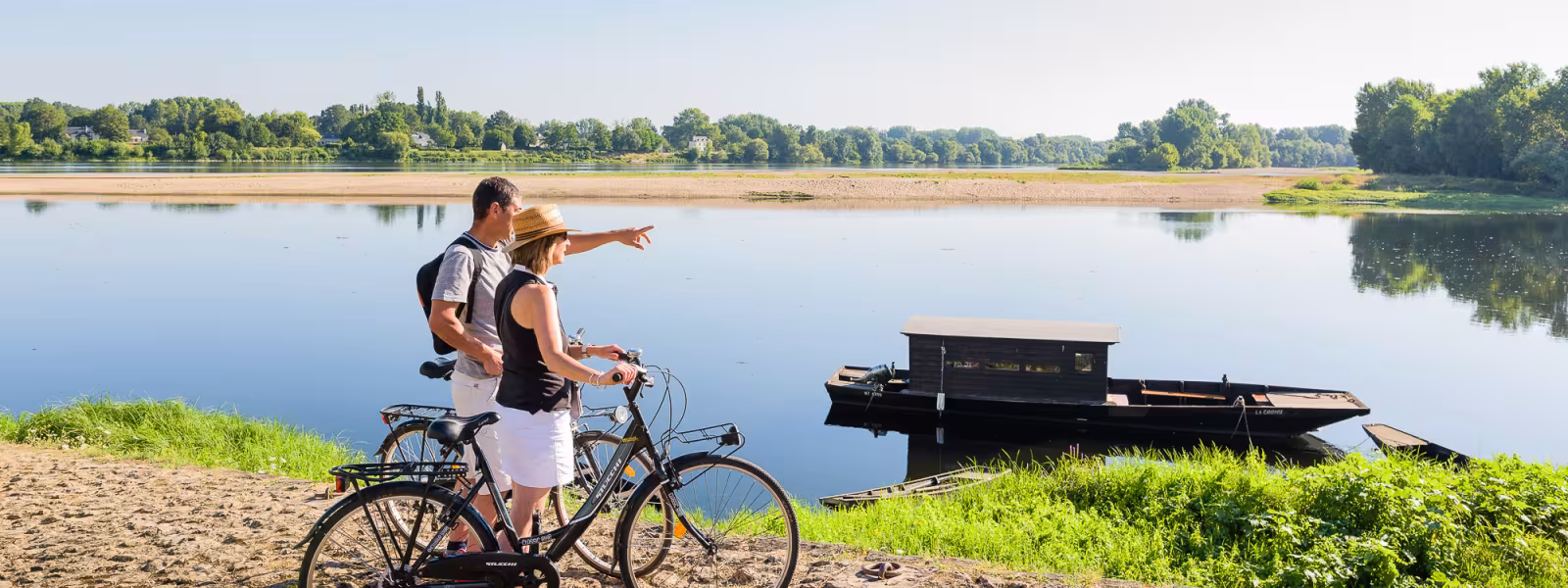 Balade à vélo en bord de Loire à Candes-Saint-Martin