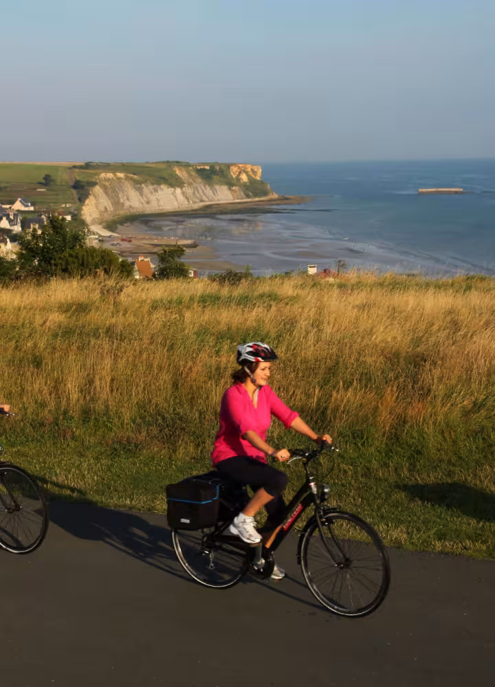 Rando vélo à entre Arromanches et Port-en-Bessin