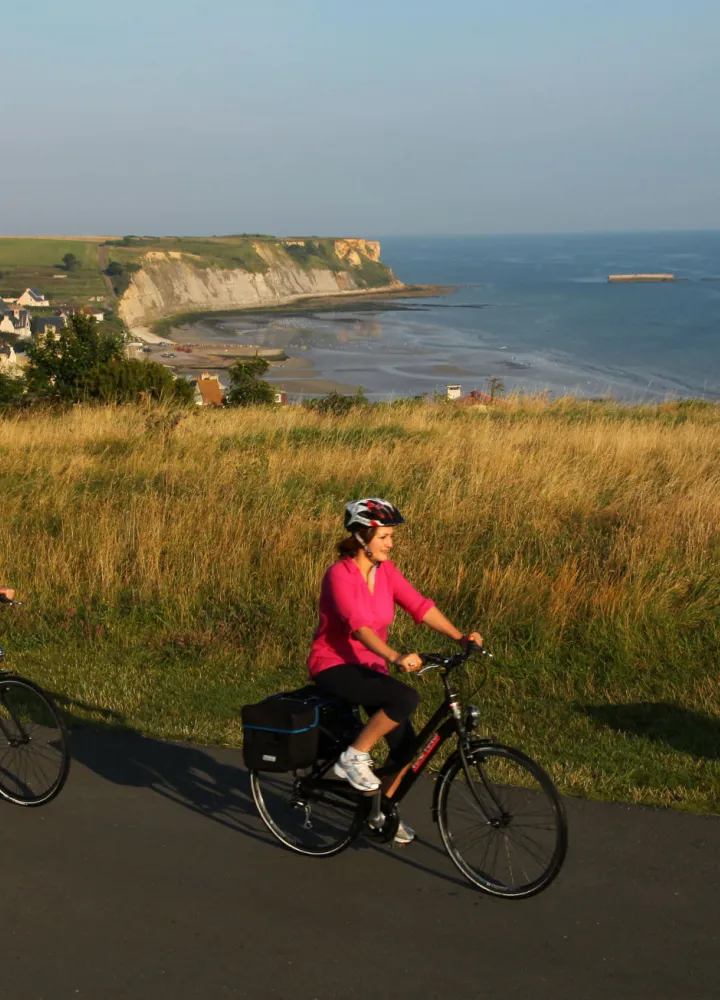 Rando vélo à entre Arromanches et Port-en-Bessin