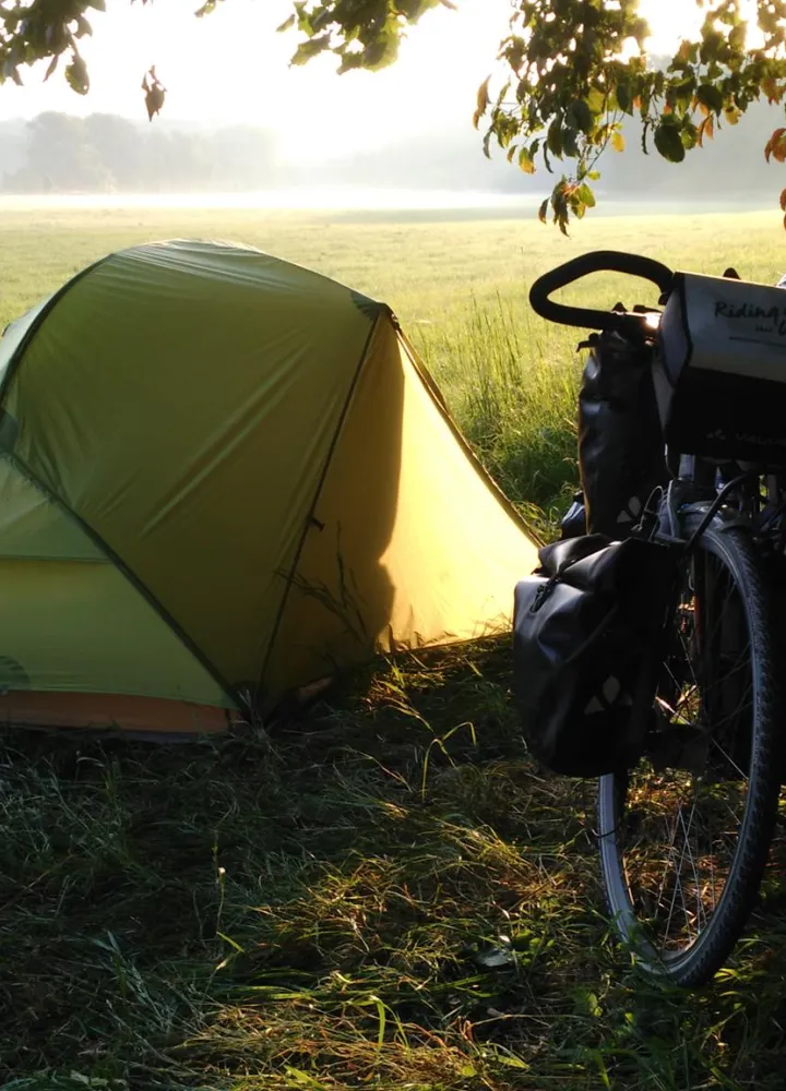 Bivouac sur l'EuroVelo 6