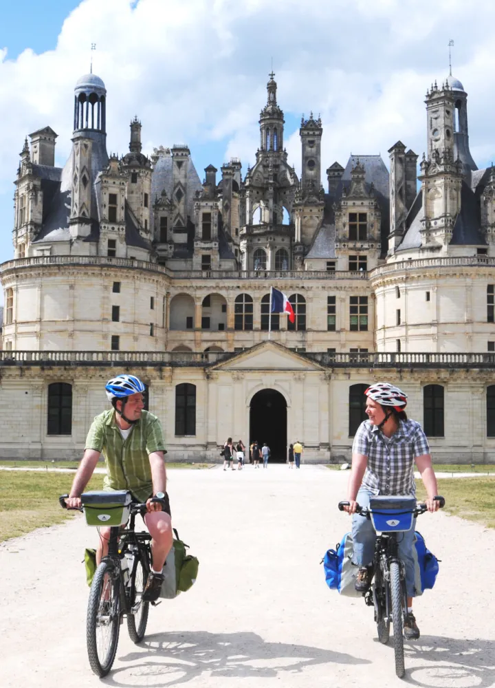Le château de Chambord à vélo