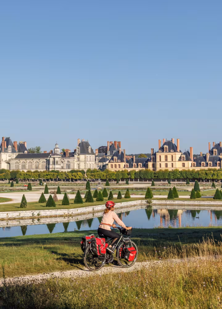 Jardins du Château de Fontainebleau à vélo