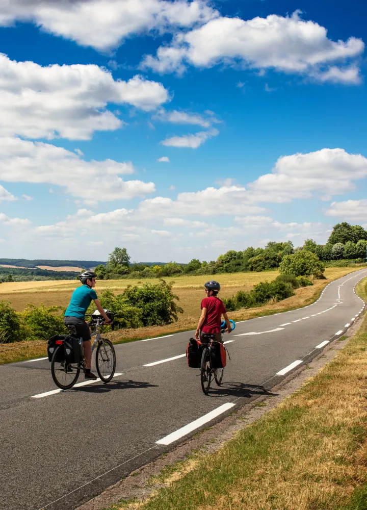 La Seine à vélo sur la route entre Follainville et Dennemont