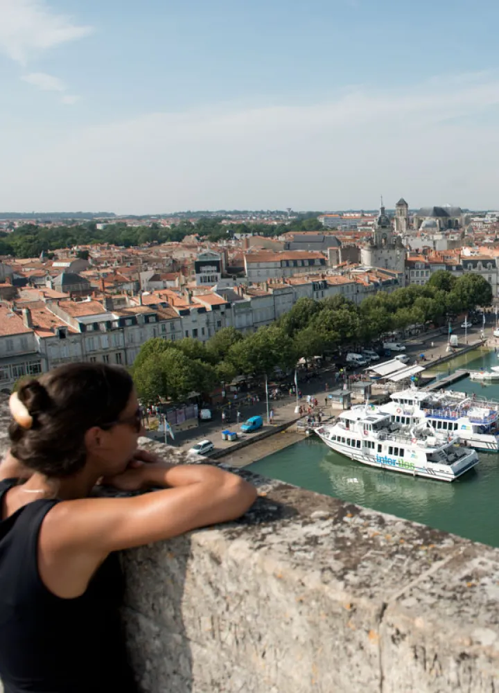 Point de vue sur le port de la Rochelle