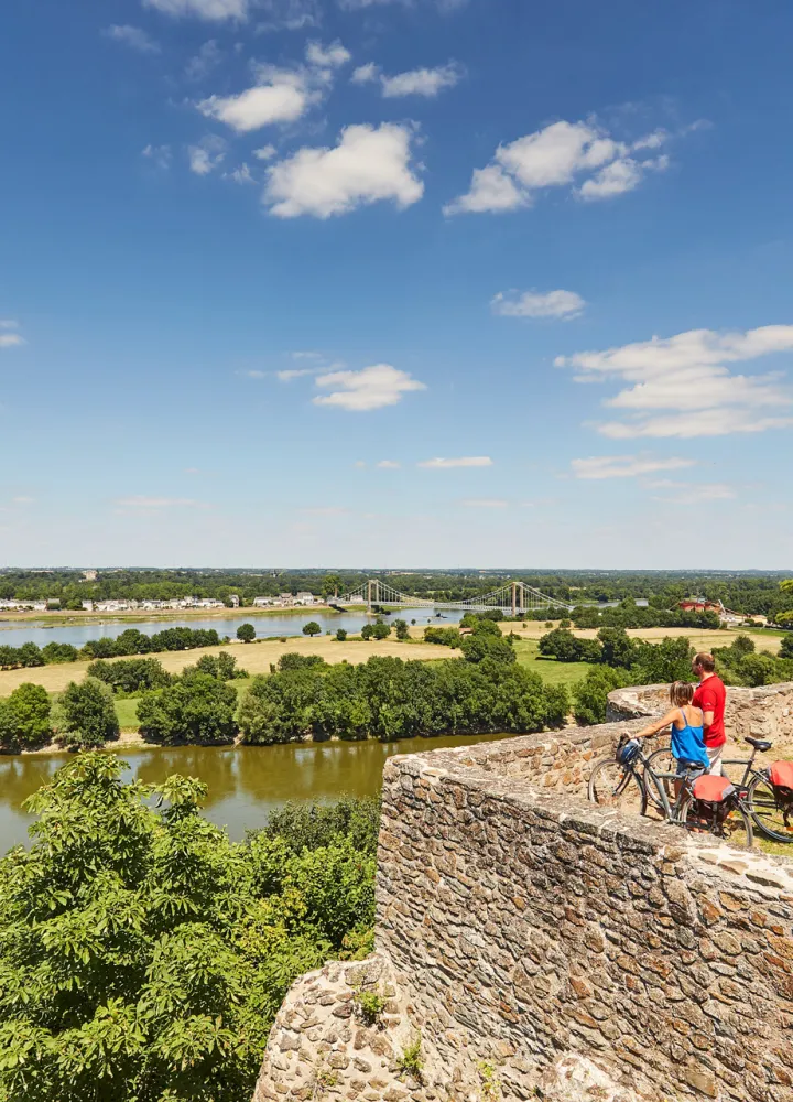 La Loire à Vélo - Panorama sur la Loire depuis le Mont-Glonne - St-Florent-le-Vieil - Anjou