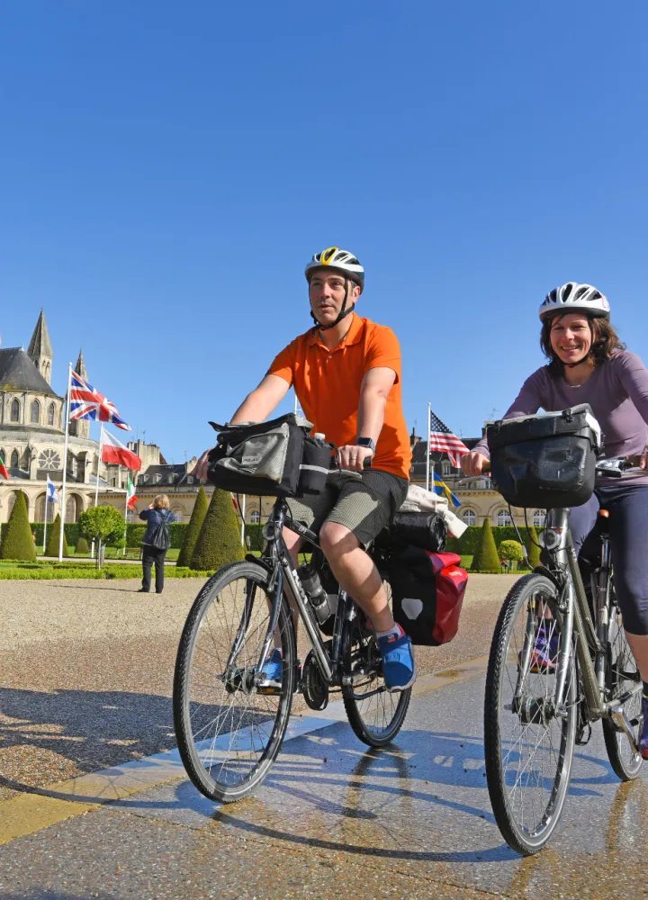 Cyclistes à Caen 