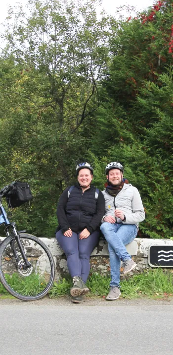 Sandra et Felix sur la Véloscénie
