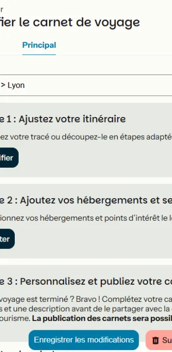 Le carnet de voyage France Vélo Tourisme