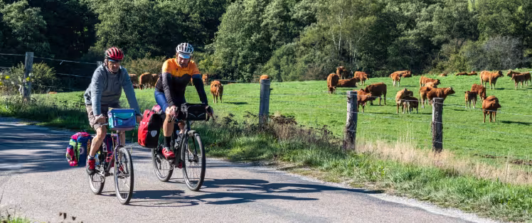 Tour de Creuse à vélo autour de Bourganeuf