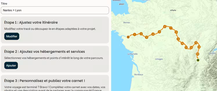 Le carnet de voyage France Vélo Tourisme