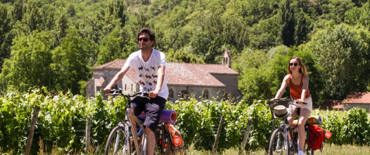 Les vignobles de la Vallée du Lot à vélo