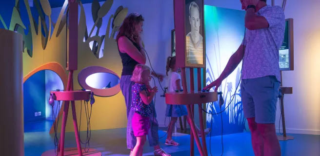 Bornes interactives du Parcours spectacle du lac d'Aiguebelette
