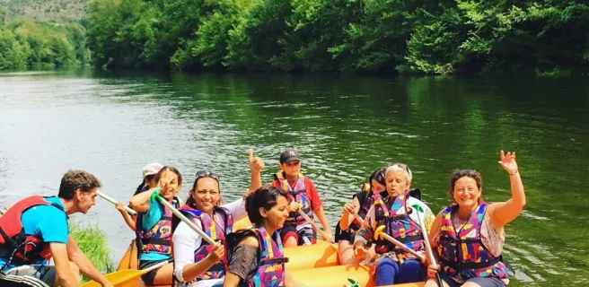 Guided gentle Rafting - CCC- Canoë