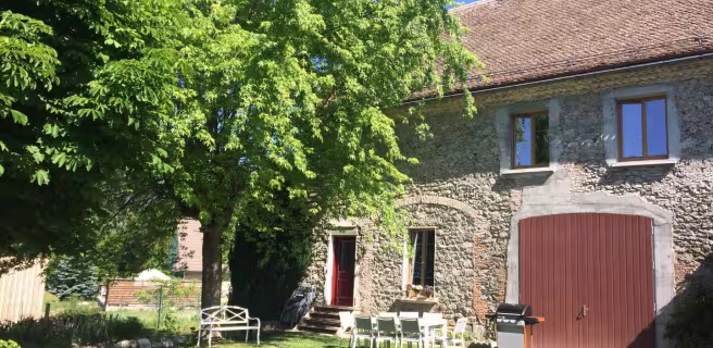 Vue arrivée gîte - Façade Sud