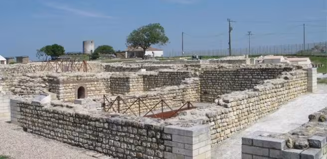 Vue des thermes romains