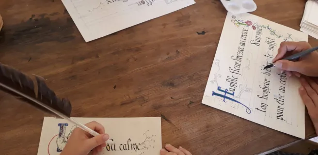 Calligraphy and illumination workshop