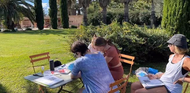 Séminaire dans le jardin