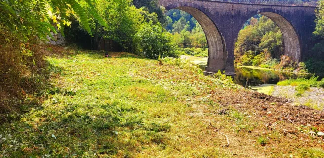 Vue sur le viaduc de la Pimpie
