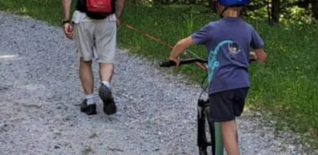 Hip pack footbike