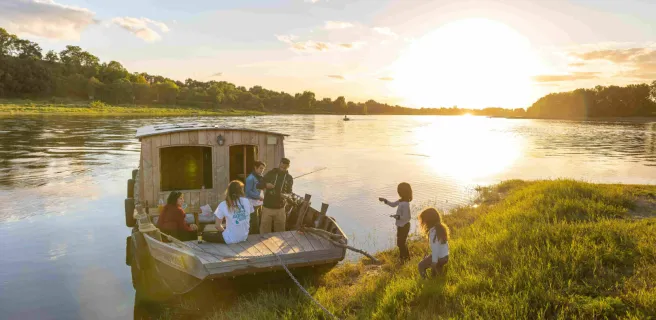 Croisière sur la Loire à bord du bateau habitable "Anguille sous Roche"