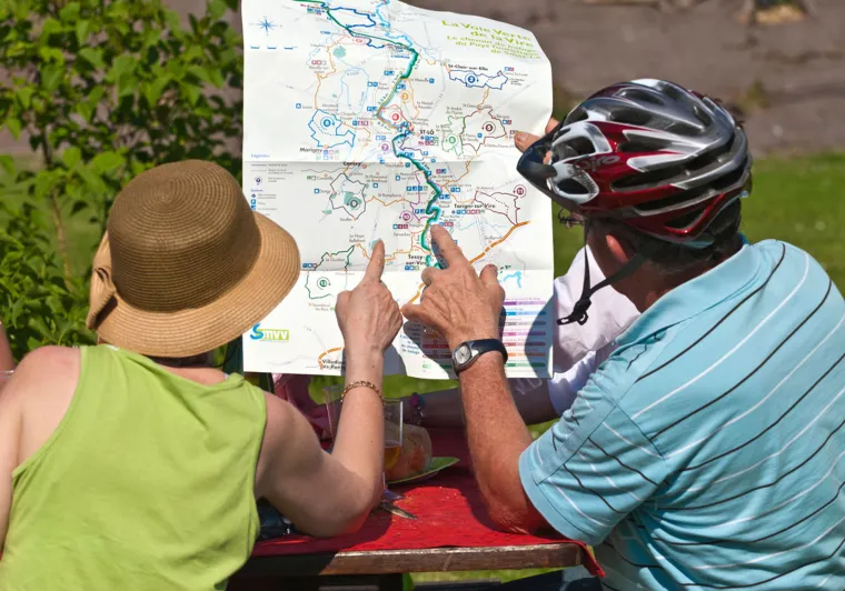 Carte de l'itinéraire Tour de Manche à vélo