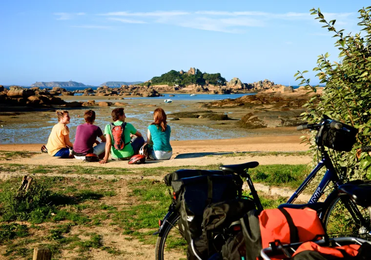 La côte de Granit Rose à vélo