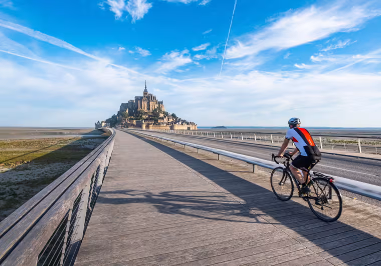 Le Mont Saint-Michel à vélo