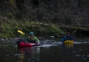 Bikeraft dans les gorges de l'Ardèche
