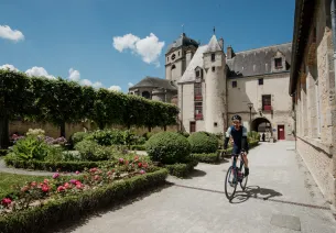 Matthieu Tordeur à vélo à Alençon