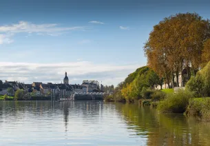 Vue de Chalon-sur-Saône de l'EuroVelo 6
