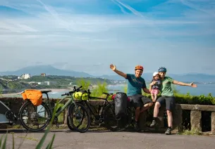 Départ d'un voyage à vélo en famille sur la Vélosud