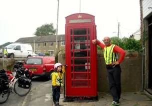 La famille Poussin : Léane, Patricia, Sébastien et Chouky