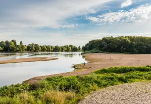 Panorama sur la Loire et ses bancs de sable aux Pont-de-Cé 