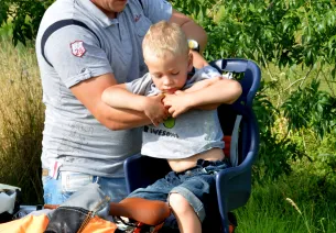 Siège bébé à l'arrière