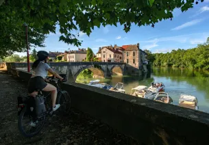 Confluence du Doubs et de la Saône à Verdun-sur-le-Doubs
