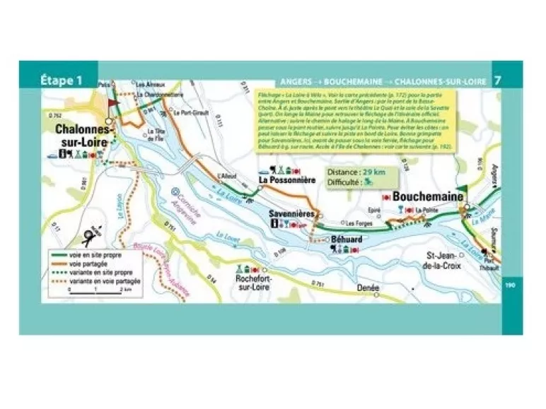 Carte Routard La Loire à Vélo
