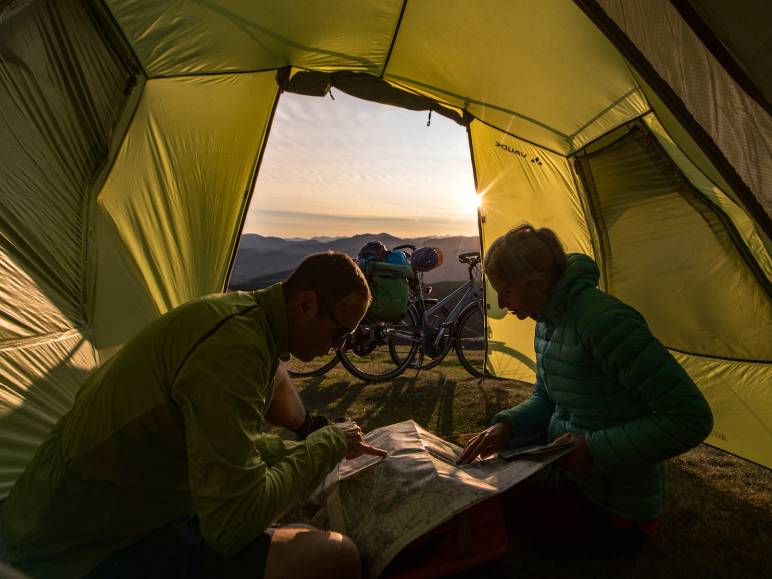 Bivouac dans la montagne basque