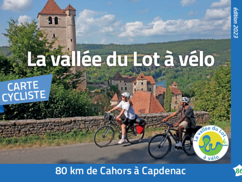 Carte PDF Cahors - Capdenac à vélo