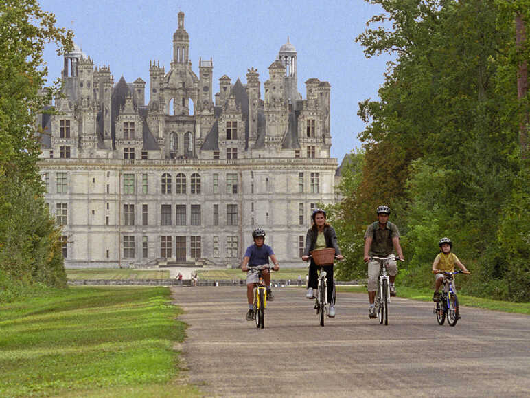 Visite du Château de Chambord à vélo
